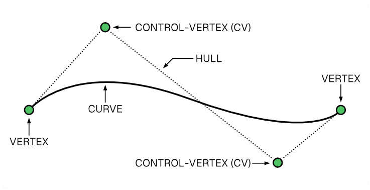 Control Points or Control Vertex Image Example