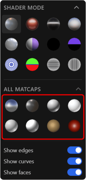 Custom Matcaps