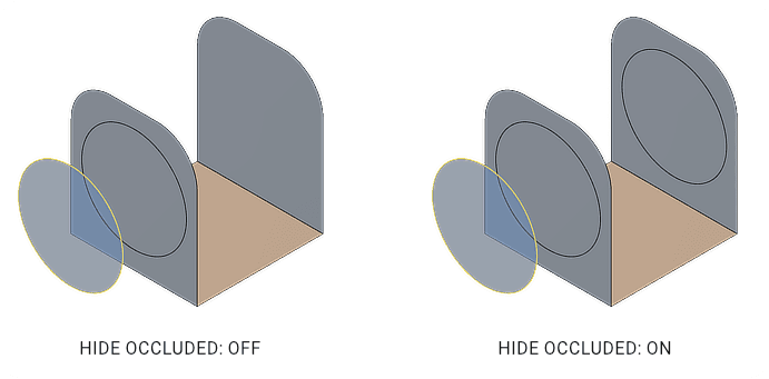 Imprint Curve Body Hide Occlusion Demonstration