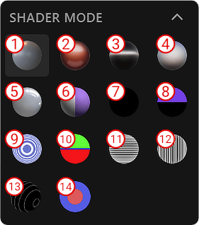 Matcaps im Shader-Modus